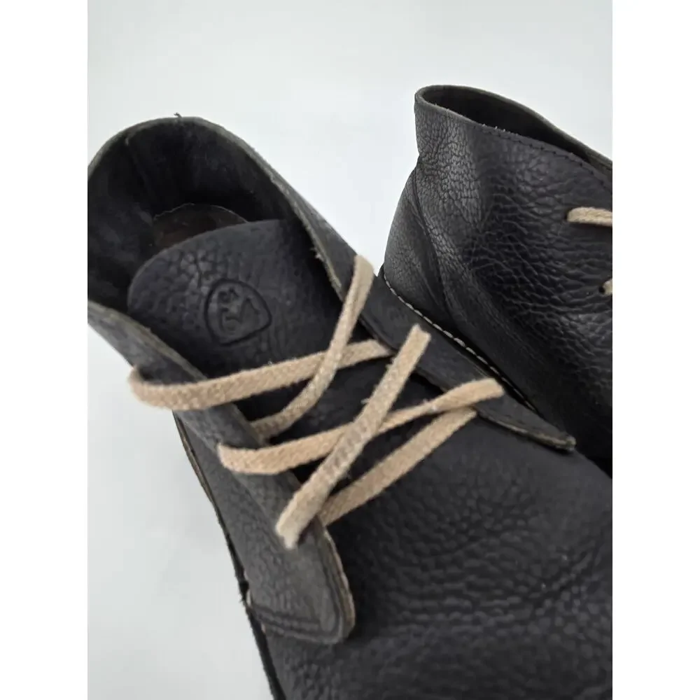 Seavees Three Eye Pebbled Leather Chukka Black Boot Dress Shoe Mens Sz 13 - Picture 5 of 12